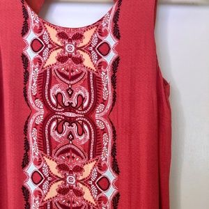 Pink Rose Bandana Tribal Dress - LIKE NEW!